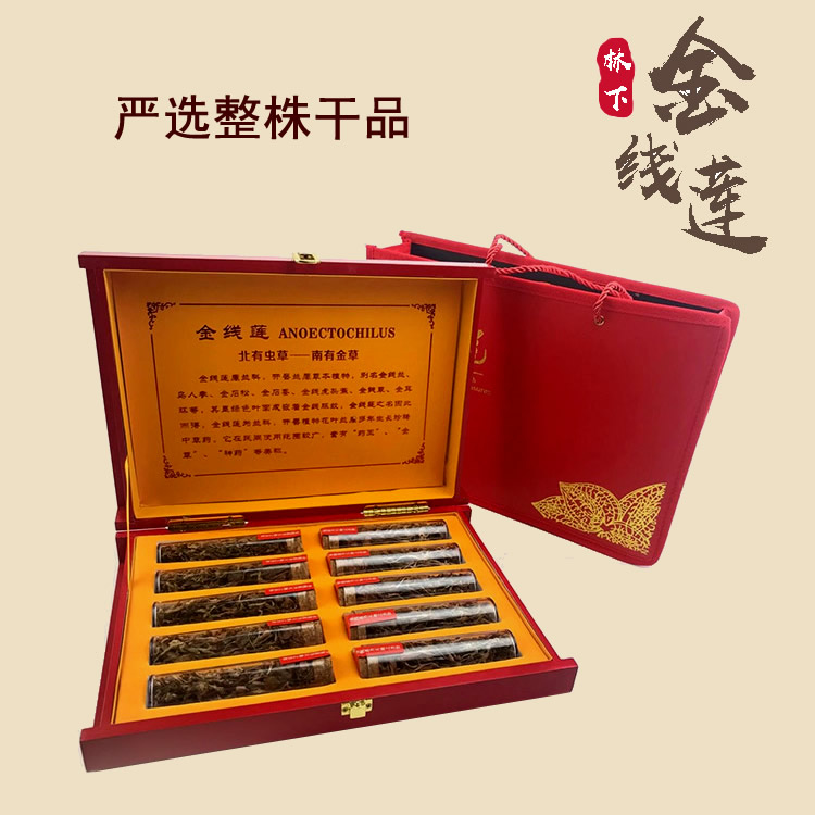 金線(xiàn)蓮干品 50克10管 禮盒裝